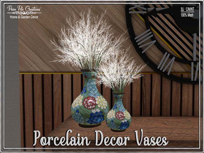 ~PPC~ Porcelain Decor Vases  