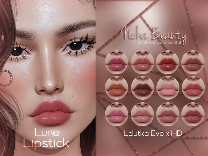 Neha Beauty - Luna Lipstick Lelutka Evo x HD