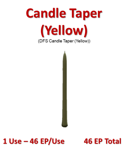 DFS Candle Taper (Yellow) (DFS - Texture Only)