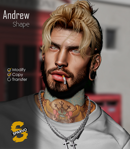 Second Life Marketplace - [SPARVO] Andrew Shape LeLUTKA Skyler 3.1