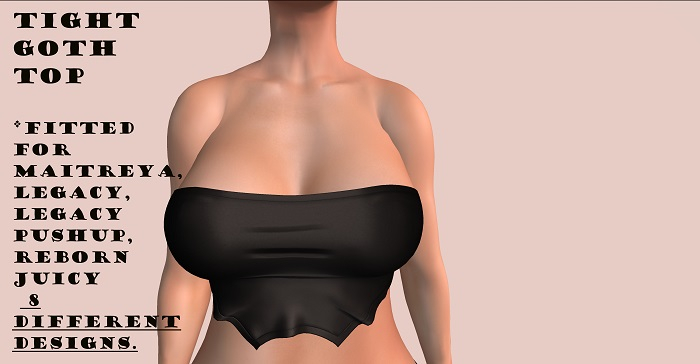 Tight Mesh Goth Top [ 8 Different Designs ]