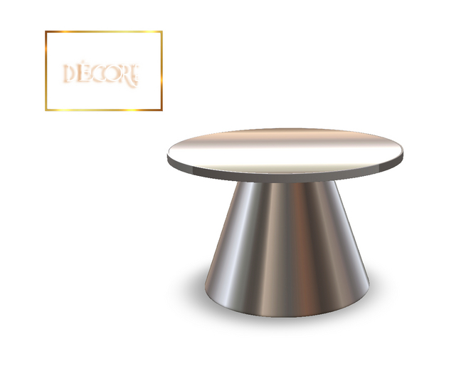 Decor'e - Cindy's Sidetable  SILVER top *  SILVER 