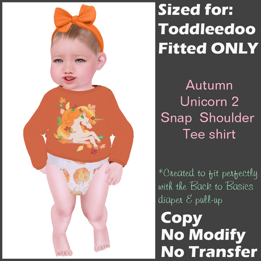 [Back to Basics] Autumn unicorn 2 LS snap tee