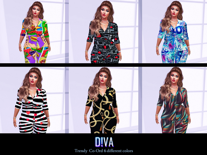  6 Patterns Co-Ord Outfit