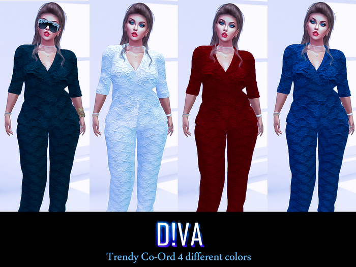 4 Lace Patterns Co-Ord Outfit