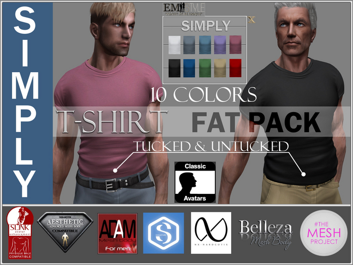 EMS -  SIMPLY T-SHIRT - FAT PACK