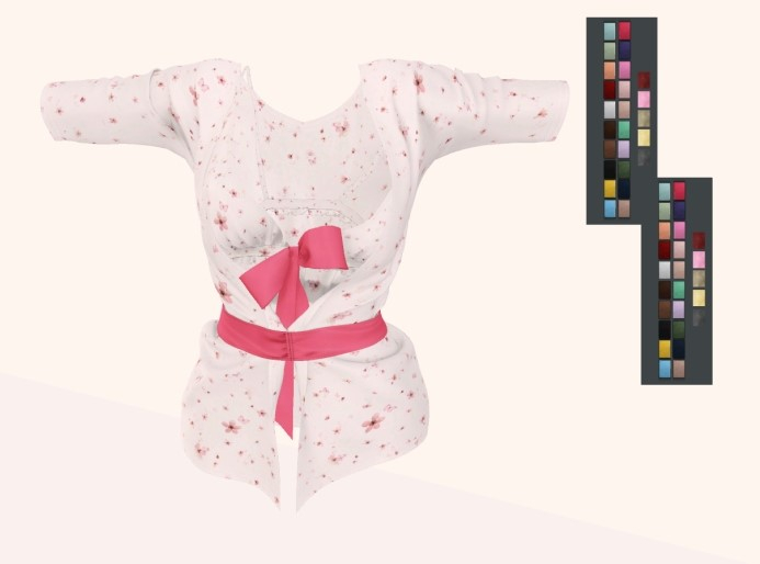 _CD_ Dolly Robe&Bra Flower White - Maitreya RARE