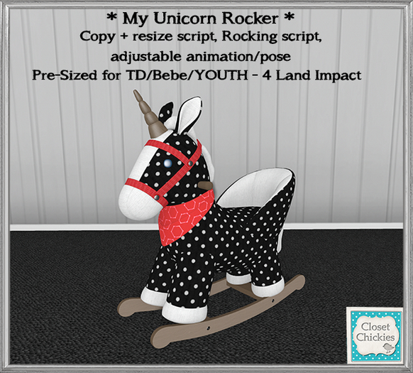 *CC* My Unicorn Rocker (TD/Bebe/YOUTH)  [boxed]
