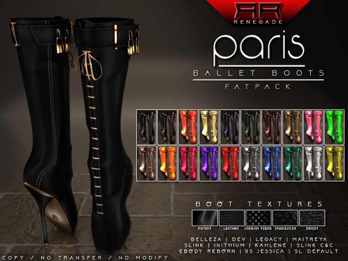 [Renegade] Paris Ballet Boots - Fatpack