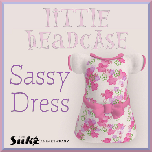 little headcase Sassy Dress Spring Flowers