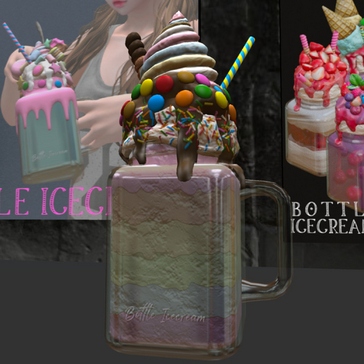 *KOPI* Bottle icecream_Rainbow