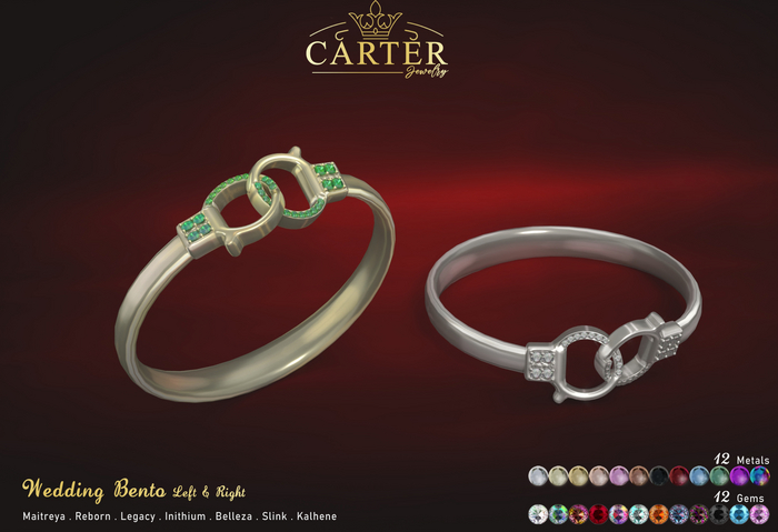 {CARTER} Wedding handcuffs two 