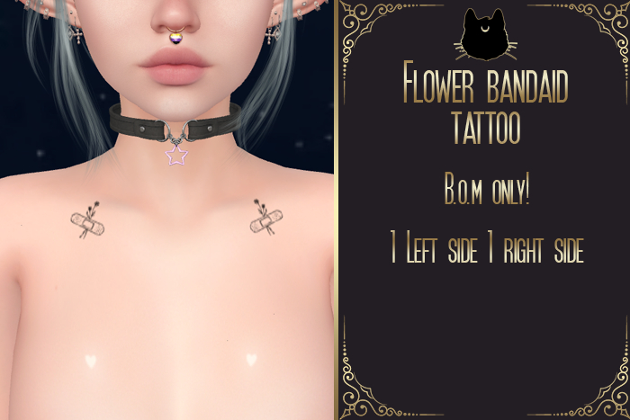 *K* Flower aid tattoo 