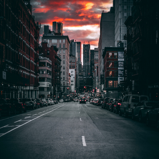City At Sunset