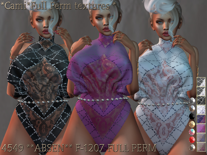 *Cami*Fullperm textures*4549 **ABSEN** F-1207 *Pack1