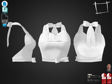 Dae Obj FBX For Halter Neck Bow Tie Waist Line Cute Top Maitreya, Slink, Belleza (Isis,Freya), Legacy