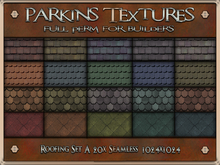 Parkins Textures - Roofing A Set - 20x Full Perm Seamless 1024 - Roof, Tile, Ceramic, Building, Terracotta, Pattern