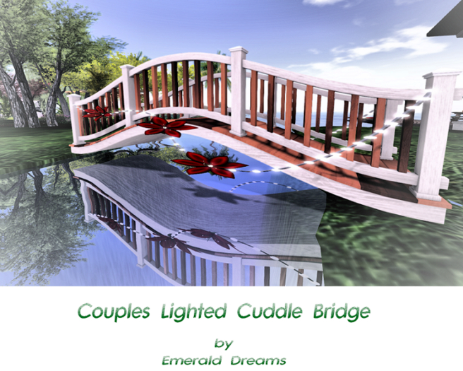 .:Emerald Dreams:. Couples Lighted Cuddle Bridge