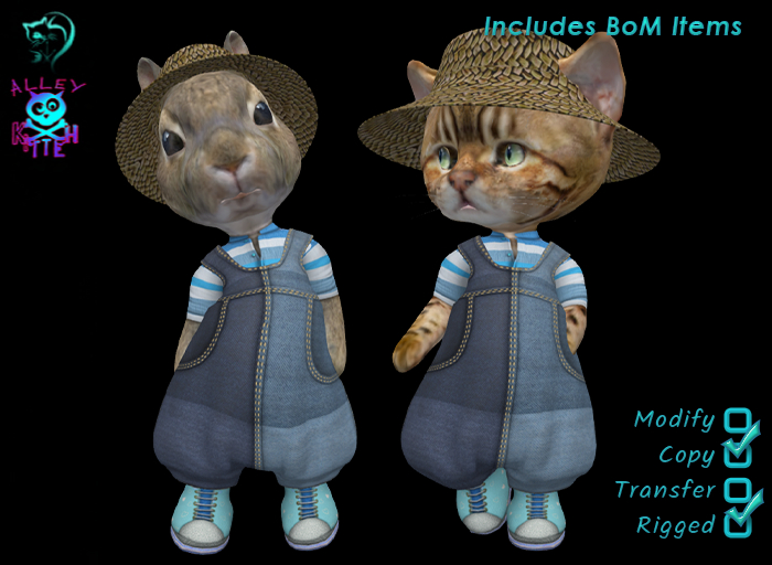 Dinkie Spring Garden - Denim Combo