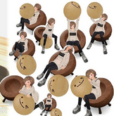 [NO CONCEPT] wooden ball chair1(Boxed) RARE