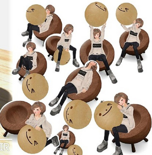 [NO CONCEPT] wooden ball chair2(Boxed) RARE