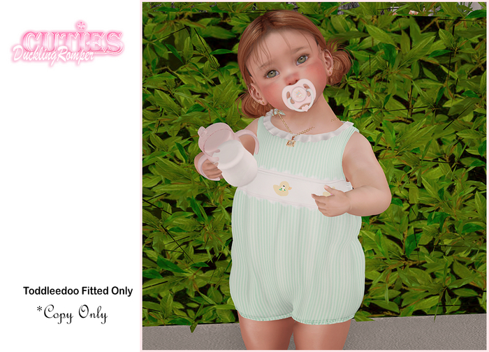 {::Cuties}DucklingRomperTD (Mint)
