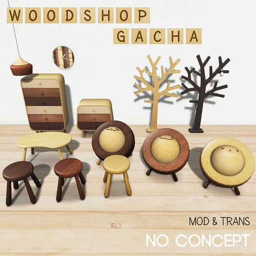 [NO CONCEPT] wooden low stool3(Boxed)