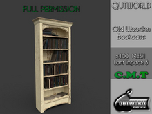 .::QUTWORLD Old Wooden Bookcase::.FP 