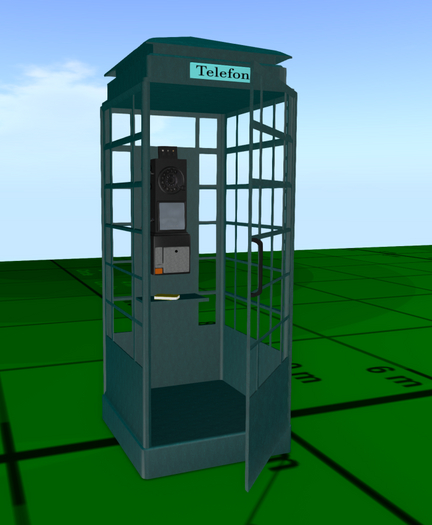 Telefonzelle Retro mit Sound