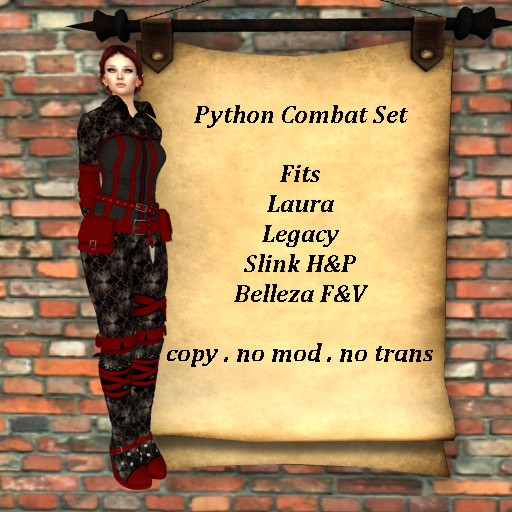 Python Combat Set - Laura.Legacy.Slink H&P.Belleza F&V
