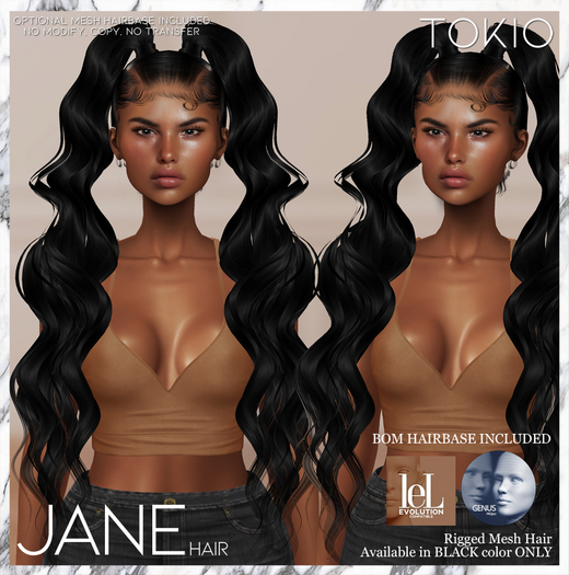 TOKIO Hair - JANE Alpha Hair - Black