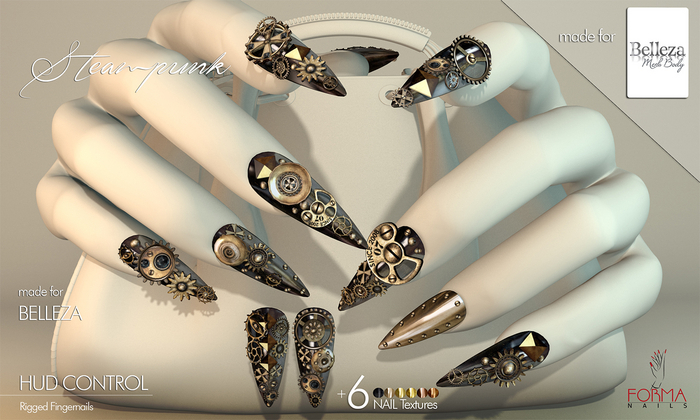 [FORMANAILS] NAILS for Belleza - STEAMPUNK
