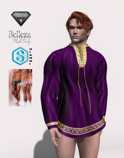 Viata Adonis Tunic Purple