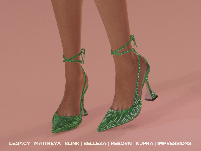 $NT Lustrous Pumps GREEN