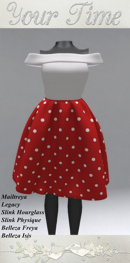 *YT* Rockabilly Dress Red Dots