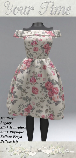 *YT* Rockabilly Dress Romanitic