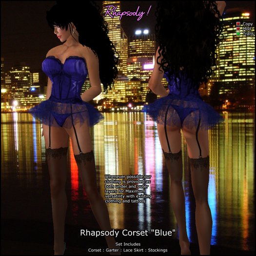 Rhapsody Corset "Blue"