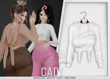 Look At Me. Cady : Hoodie - White