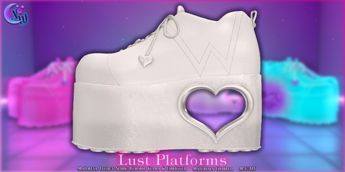 *NeverWish* Lust Platforms - White