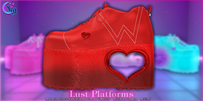 *NeverWish* Lust Platforms - Red
