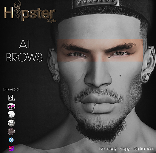 [Hipster Style] Eyebrows A1 - RED