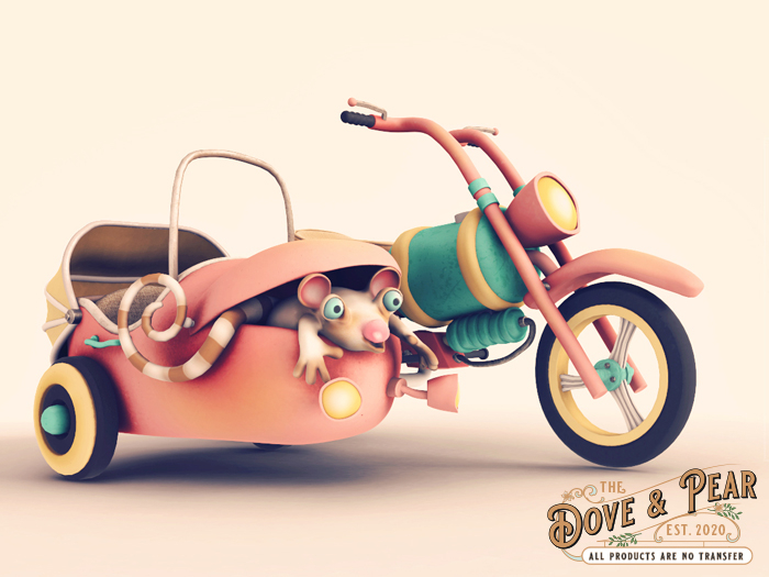 The Dove & Pear :: - Companion Rider w Monster Pastel  