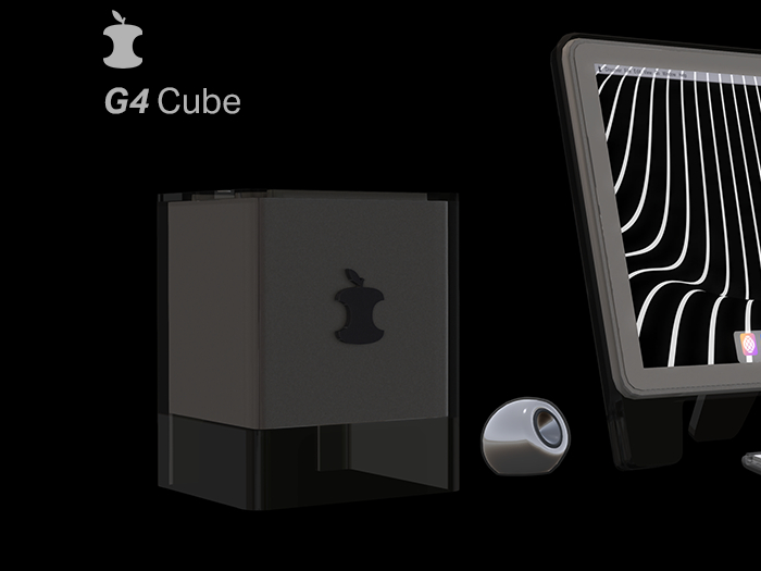 MyDesk G4 Cube - Scripted retro computer with media web browser