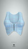 -Pixicat- Nova Vest (TartanLightBlue)