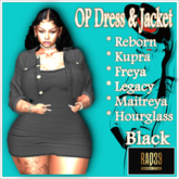 [R39] OP Dress & Jacket-Black