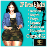 [R39] OP Dress & Jacket-CamoBG
