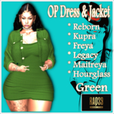 [R39] OP Dress & Jacket-Green