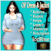 [R39] OP Dress & Jacket-IceBlue