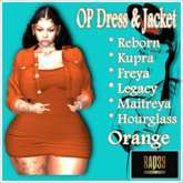 [R39] OP Dress & Jacket-Orange