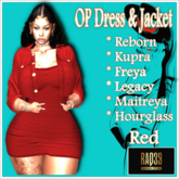 [R39] OP Dress & Jacket-Red